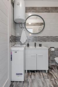 Koupelna v ubytování Apartmani Zaja