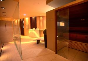 Koupelna v ubytování Hotel Chrys