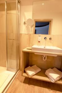 Koupelna v ubytování Hotel Chrys