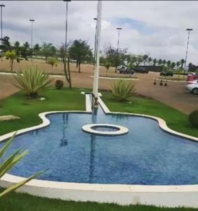 Condominio Barretos Thermas Park - Condohotel游泳池或附近泳池的景觀