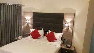 Letto o letti in una camera di Scarlet Lodge