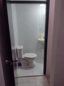 Baðherbergi á Hotel Risaralda