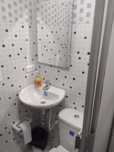 Baðherbergi á Hotel Risaralda