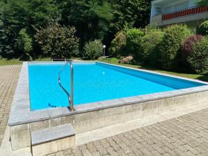 Bazén v ubytování Bellissimo appartamento con giardino sul lago di Lugano nebo v jeho okolí