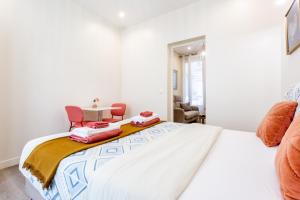 Lova arba lovos apgyvendinimo įstaigoje StayLib - Chic and Cosy 2 rooms porte de Montmartre