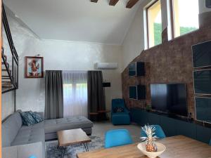 TV a/nebo společenská místnost v ubytování Family resort TRAPISTI