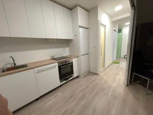 Kuchyň nebo kuchyňský kout v ubytování Vintage Apartment Ostrava center city