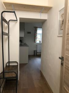 Kuchyň nebo kuchyňský kout v ubytování Apartmán DUO Plešivec
