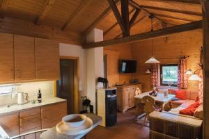 Η κουζίνα ή μικρή κουζίνα στο Romantisches Berg-Chalet