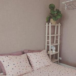 Postel nebo postele na pokoji v ubytování Het arrangement