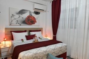 Posteľ alebo postele v izbe v ubytovaní Asklipiou New Smart Mondern Central Studio