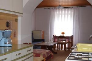Kuchyň nebo kuchyňský kout v ubytování Apartments Drita