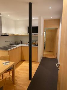 Eldhús eða eldhúskrókur á Bio-Hotel Saladina