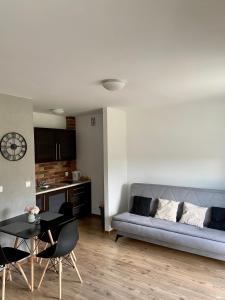 Posezení v ubytování Prywatne apartamenty z widokiem na Port lub Zamek Krzyżacki