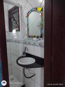 Koupelna v ubytování Pousada Mar de Araçatiba