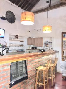 Casa Portales de Santa Bárbara tesisinde mutfak veya mini mutfak