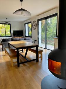 Dining area in the homestay