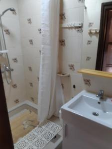 A bathroom at Ágnes Apartman
