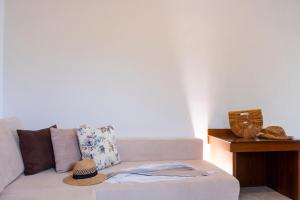 A bed or beds in a room at Aegean Blue Horizon