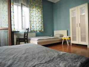Letto o letti in una camera di Deeps Hostel Ankara