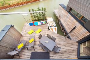 Istumisnurk majutusasutuses Seehaus SeeZeit - Am Hafen