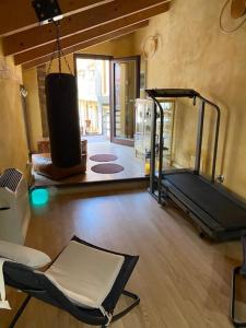 Fitness centrum a/nebo fitness zařízení v ubytování Locanda Il Cortile