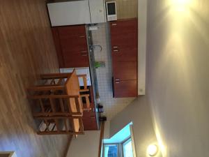 Kuchyň nebo kuchyňský kout v ubytování Apartamentos Borruscall