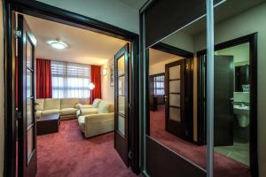 Χώρος καθιστικού στο Hotel Terminus