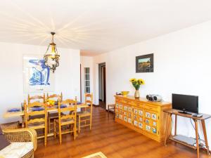 Televízia a/alebo spoločenská miestnosť v ubytovaní Apartment Melis 1 by Interhome