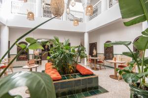 Posezení v ubytování Riad Babouchta & Spa