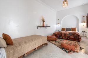 Posezení v ubytování Riad Babouchta & Spa