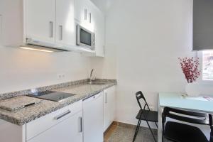 Kuchyň nebo kuchyňský kout v ubytování Apartamentos Ronda Luz
