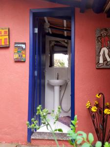 Ванная комната в É Hostel