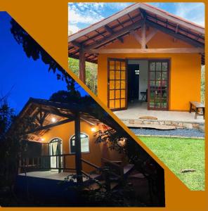 a picture of a house with the front of it at Manacá Chalés do Vale in Vale do Capao