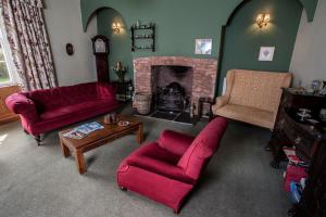 A seating area at Wood Advent Farm 
