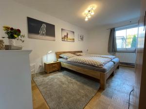 Postel nebo postele na pokoji v ubytování Ferienwohnung Toja