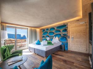 Postel nebo postele na pokoji v ubytování Hotel Goldknopf