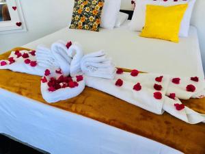
Cama o camas de una habitación en Flor de Lótus Hotel

