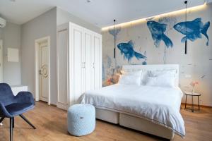Voodi või voodid majutusasutuse The Kepos Hotel Erlangen toas