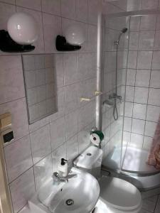 Koupelna v ubytování U Szermierzy