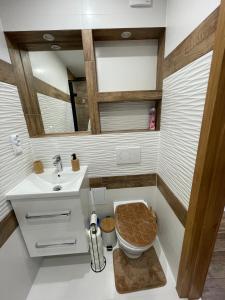 Kúpeľňa v ubytovaní Apartamentylove - Apartament u Janicka, 100m do Krupówek + 4 fotografie