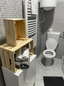 Koupelna v ubytování Apartman Sunny