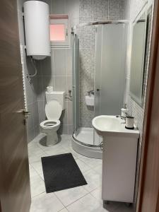 Koupelna v ubytování Apartman Sunny