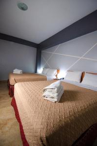 Katil atau katil-katil dalam bilik di Hotel La Pequena Valencia