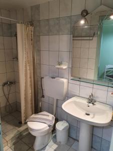 Kúpeľňa v ubytovaní Dioskouroi Apts