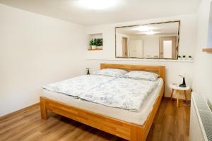 Llit o llits en una habitació de Apartmán u Jiříka