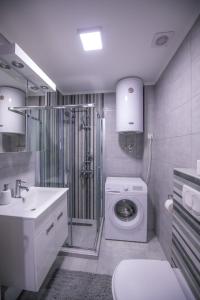 Koupelna v ubytování Apartman Nina II