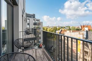 Balkón alebo terasa v ubytovaní Grand Apartments Chlebova