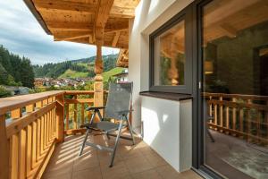Balkón nebo terasa v ubytování Alpenland Gerlos - Hotel & Breakfast