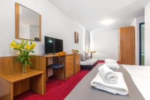 TV a/nebo společenská místnost v ubytování Hotel Jadran Šibenik